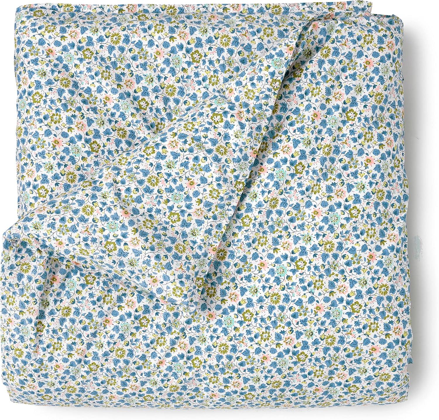 imageMARTHA STEWART Natalie King Size Duvet 3 Piece Set1 Duvet Cover 2 Pillow Shams Crinkle Velvet Texture Soft amp Royal Machine Wash 104x92 with Button Closure ChampagneFloral Multi