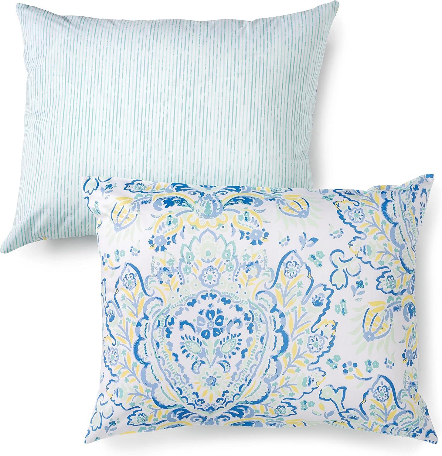 imageMARTHA STEWART Natalie King Size Duvet 3 Piece Set1 Duvet Cover 2 Pillow Shams Crinkle Velvet Texture Soft amp Royal Machine Wash 104x92 with Button Closure ChampagneAqua