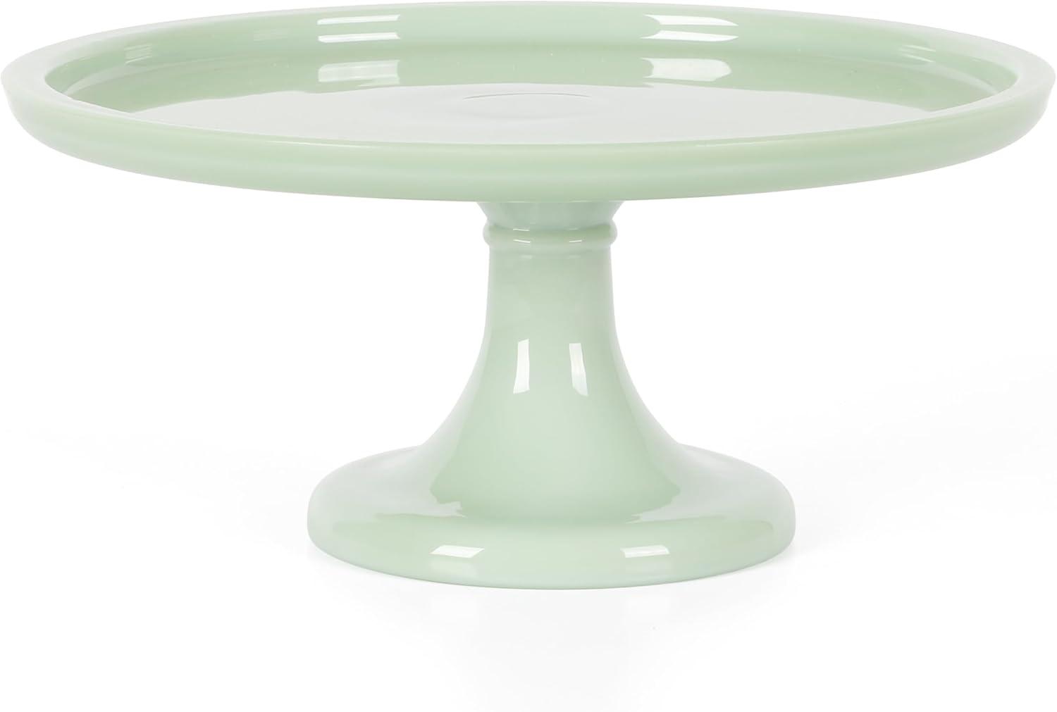 imageMartha Stewart 12 x 57 Stoneware Cake Stand W Server WhiteGreen 10