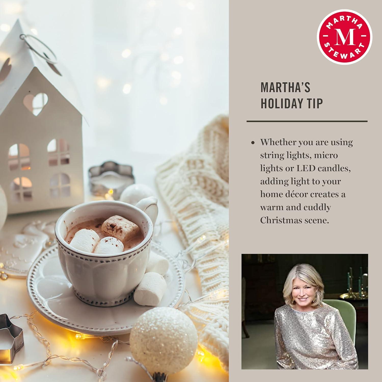 imageMartha Stewart 5 Foot Silver Tinsel Christmas Tree with Clear LightsSilver Colored Lights