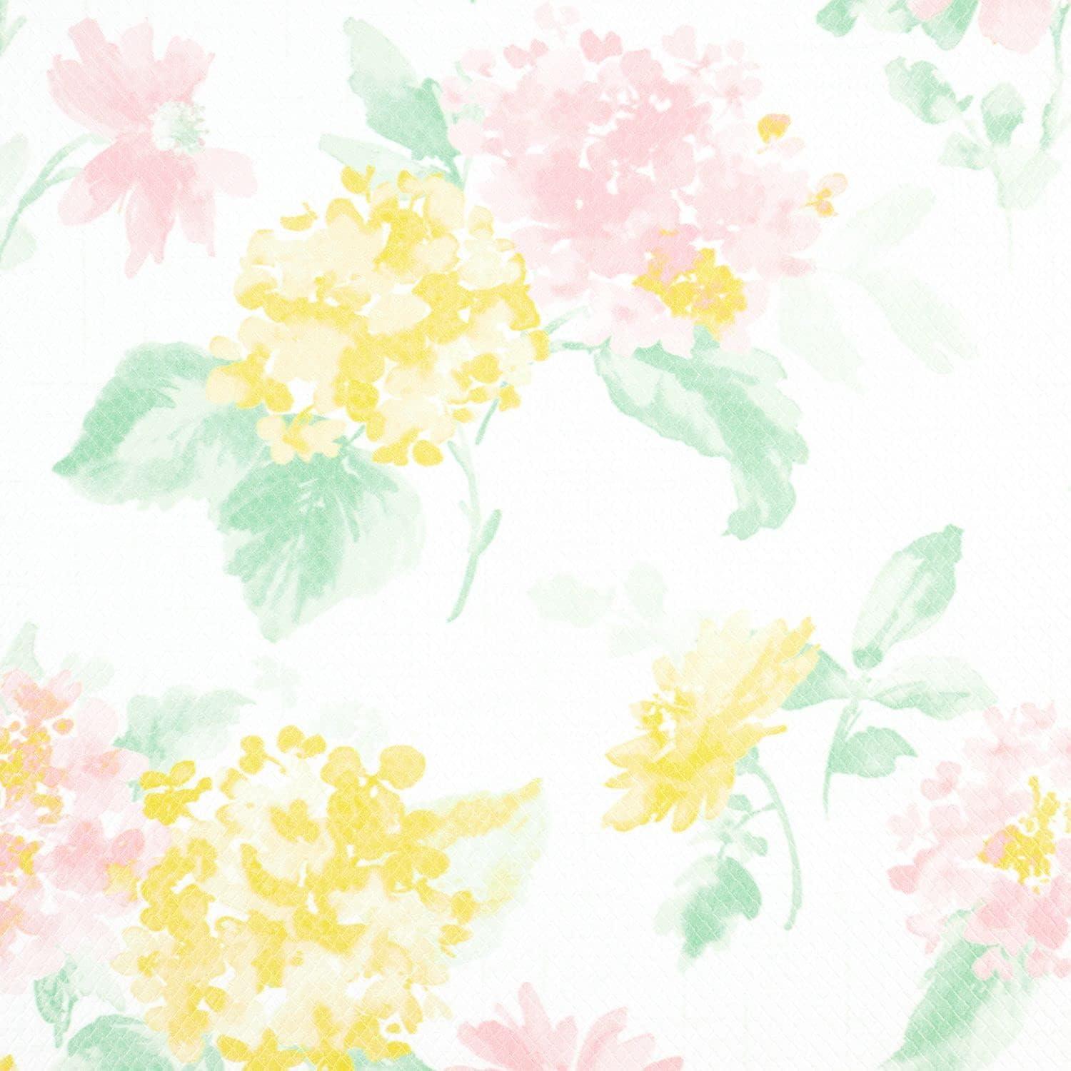 imageMartha Stewart Amber Floral Daisy Stripe Reverisble Water Resistant Kitchen Mat PinkYellow 20x39PinkYellowGreen