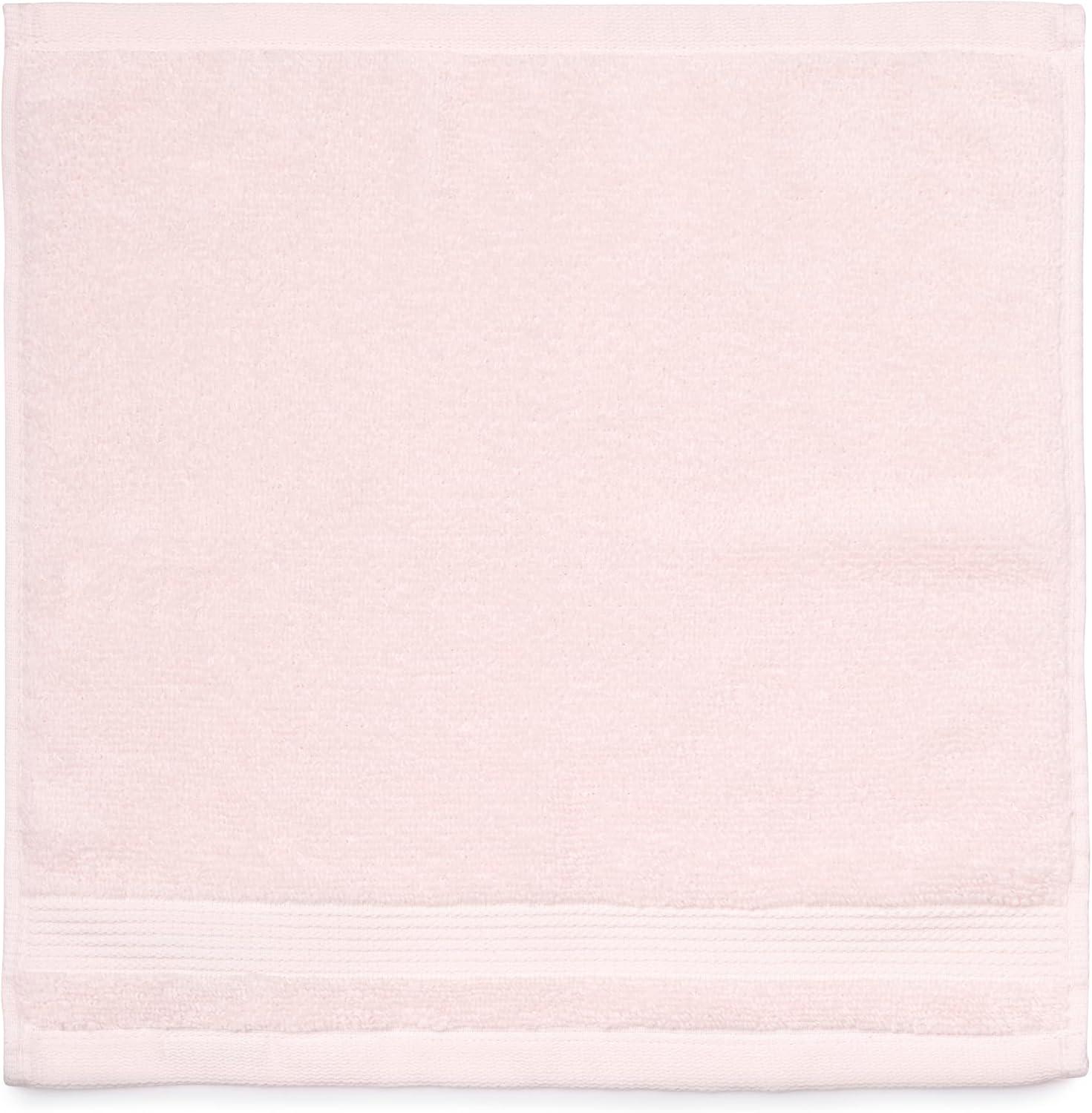 imageMartha Stewart Egyptian Cotton Bath Towels Set 6 Piece 2 Bath Towels 2 Hand Towels 2 Washcloths Absorbent Bathroom Towels Bathroom Essentials OysterX Blush Pink