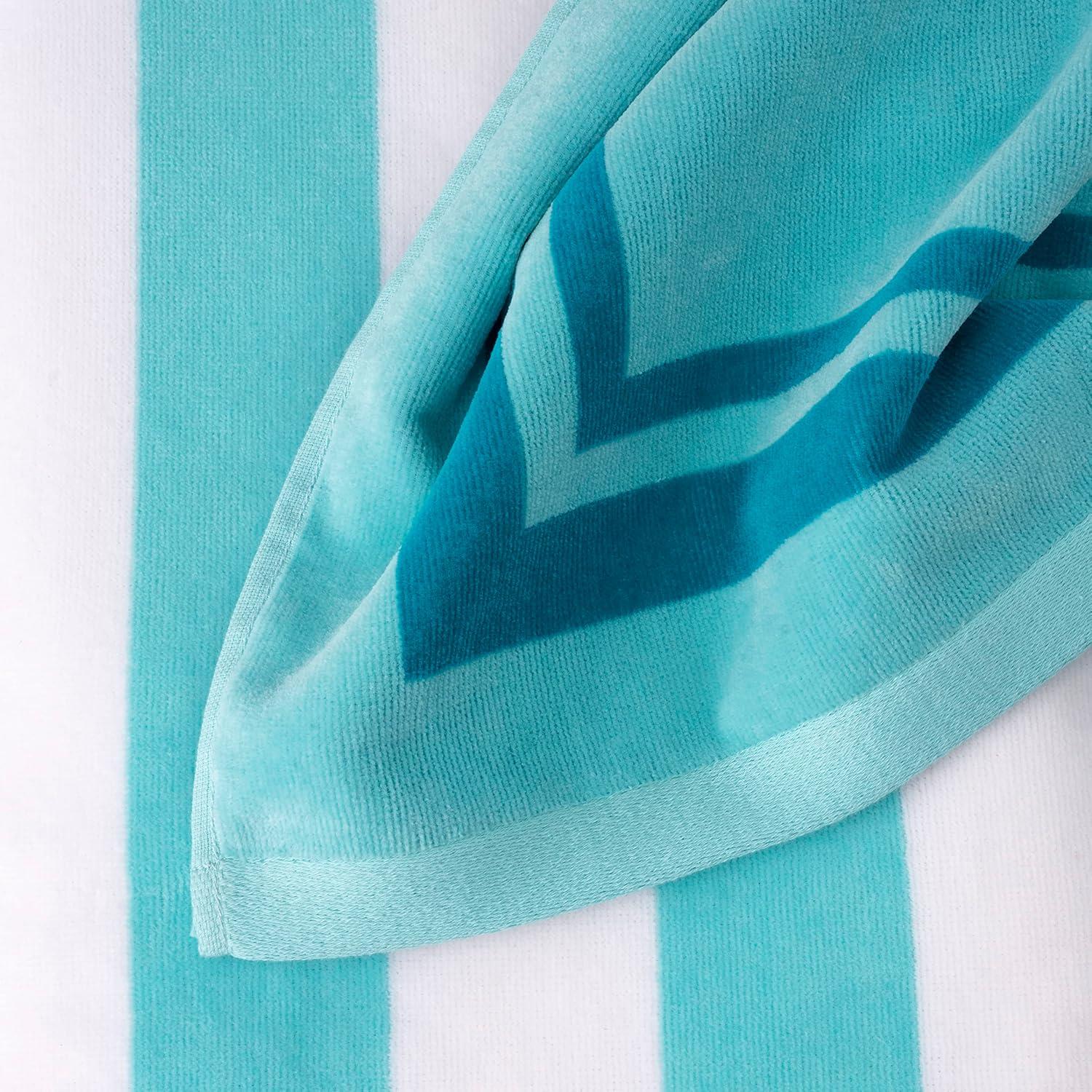 imageMartha Stewart Egyptian Cotton Bath Towels Set 6 Piece 2 Bath Towels 2 Hand Towels 2 Washcloths Absorbent Bathroom Towels Bathroom Essentials OysterAqua Blue