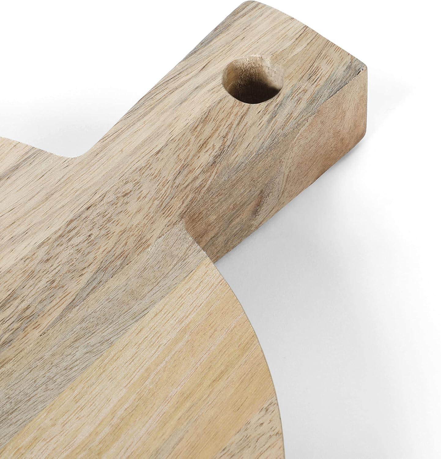 imageMartha Stewart Kindale 14 x 10 Cutting Charcuterie Board Round Mango Wood