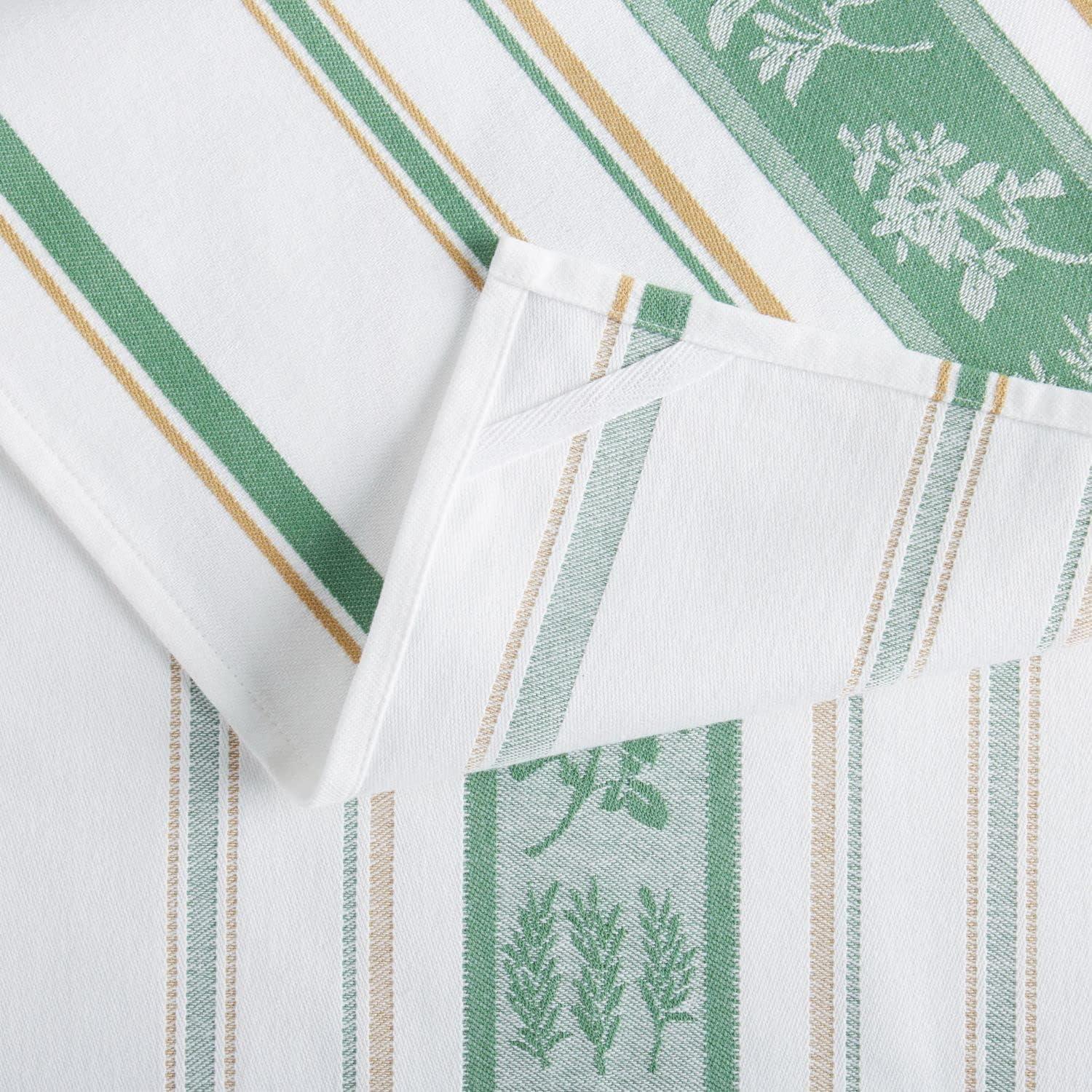 imageMartha Stewart LintFree Kitchen Towel 3Pack Set Iris 18x28Herbs