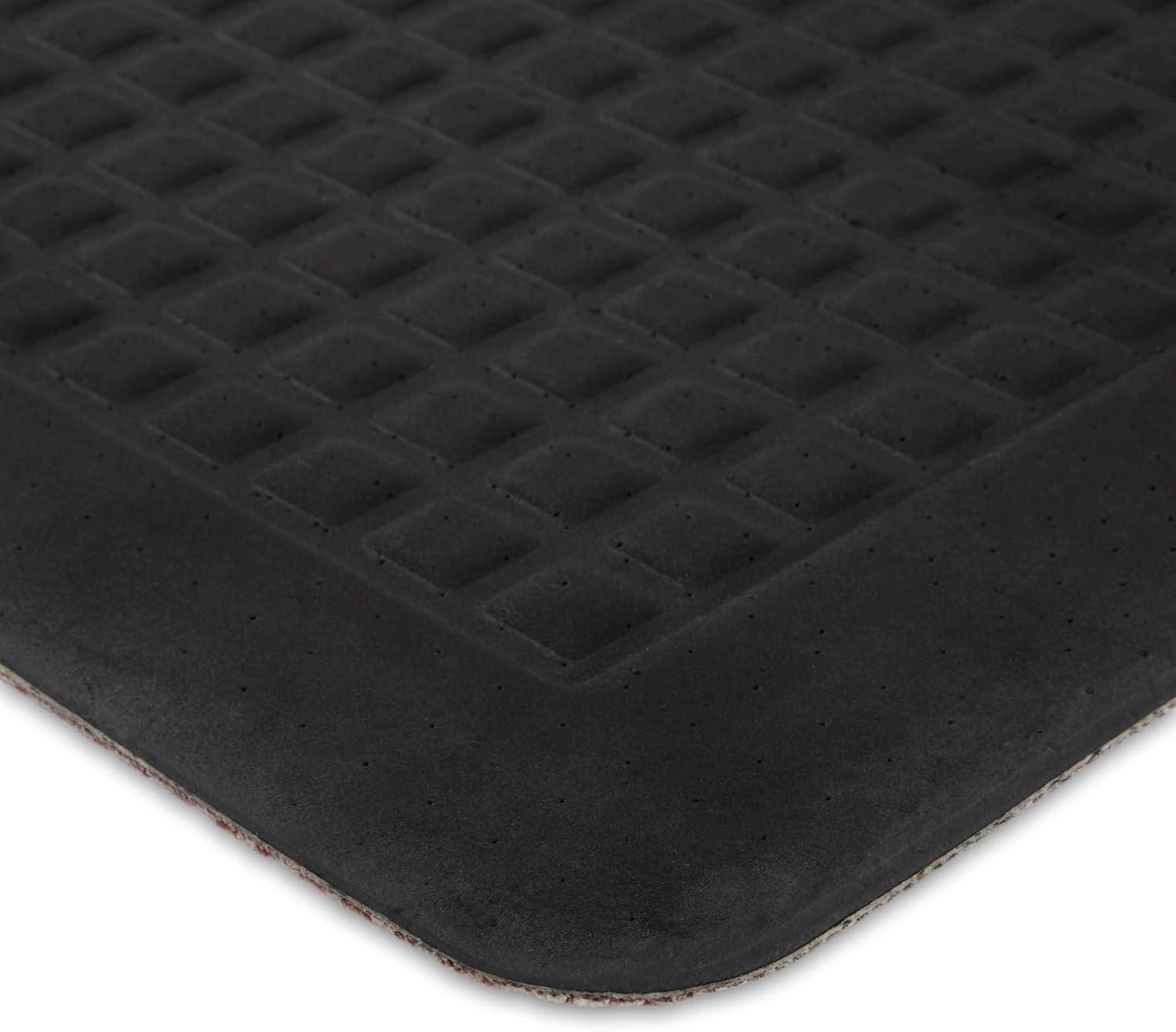 imageMartha Stewart Miles Modern Diamond AntiFatigue AirInfused Kitchen Mat Beige 196x32Blue