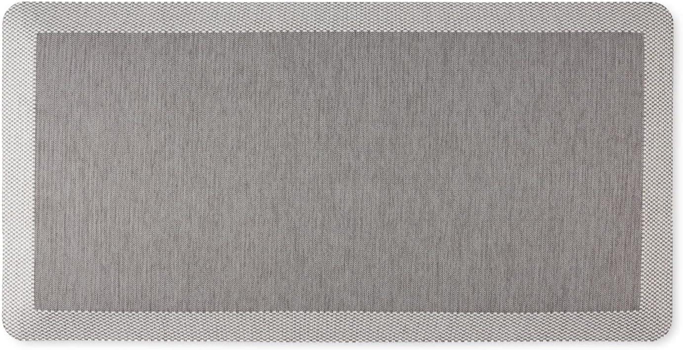 imageMartha Stewart Mira Modern Heathered AntiFatigue AirInfused Kitchen Mat Beige 196x32Grey