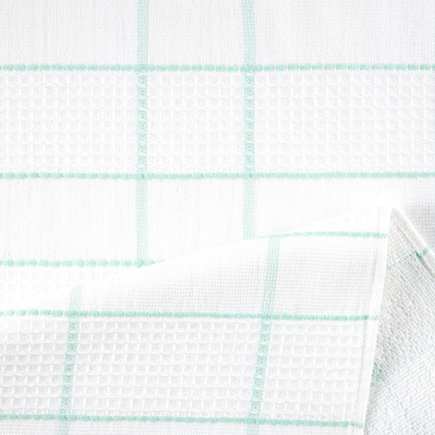imageMartha Stewart Modern Waffle Kitchen Towel Set 6Pack Aqua Blue 16x28Aqua Blue