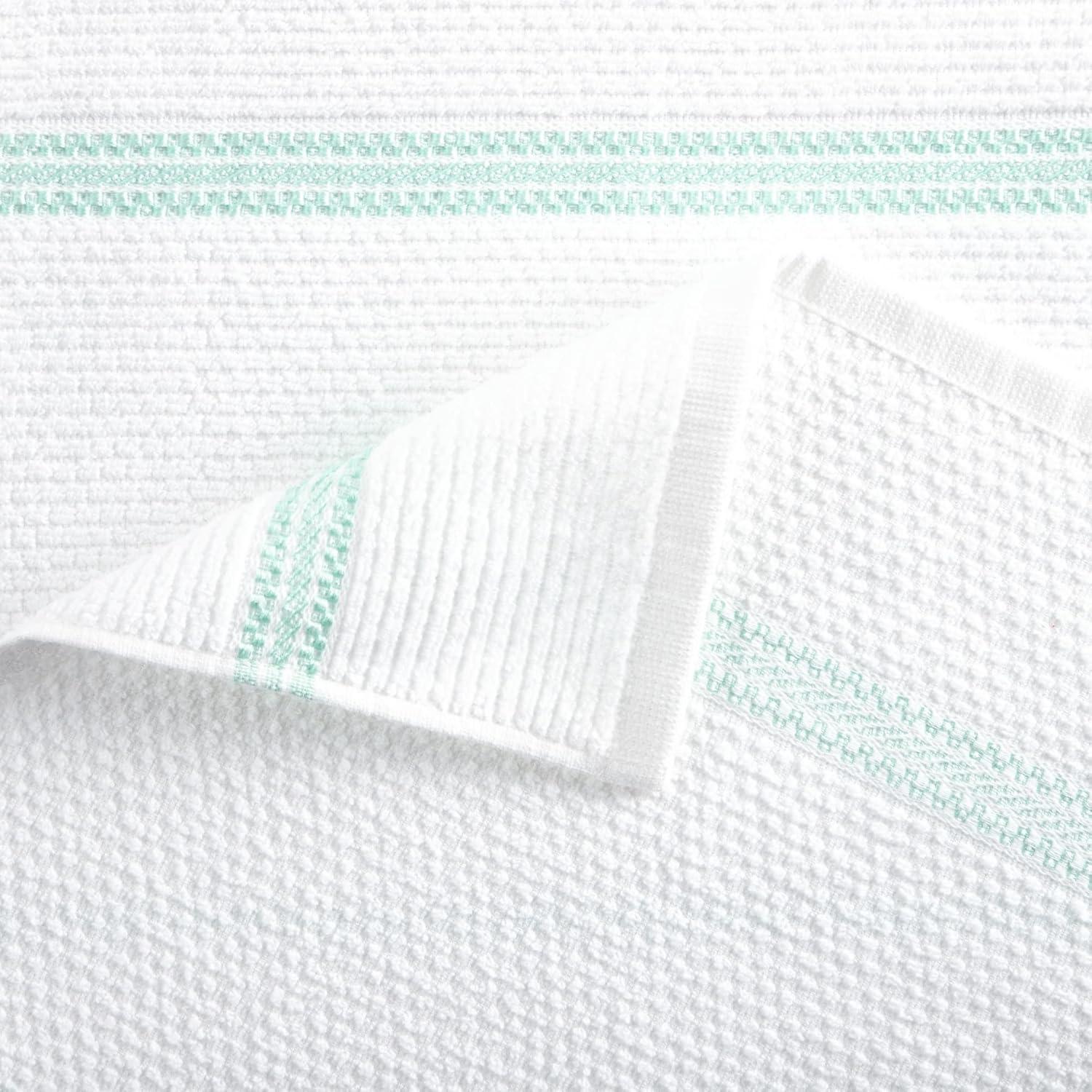 imageMartha Stewart Modern Waffle Kitchen Towel Set 6Pack Aqua Blue 16x28Aqua Blue