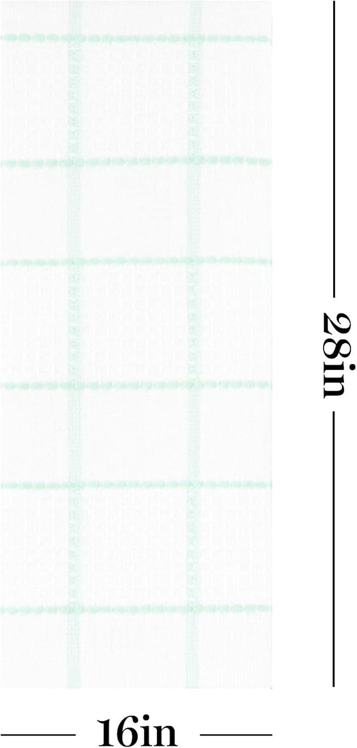 imageMartha Stewart Modern Waffle Kitchen Towel Set 6Pack Aqua Blue 16x28Aqua Blue