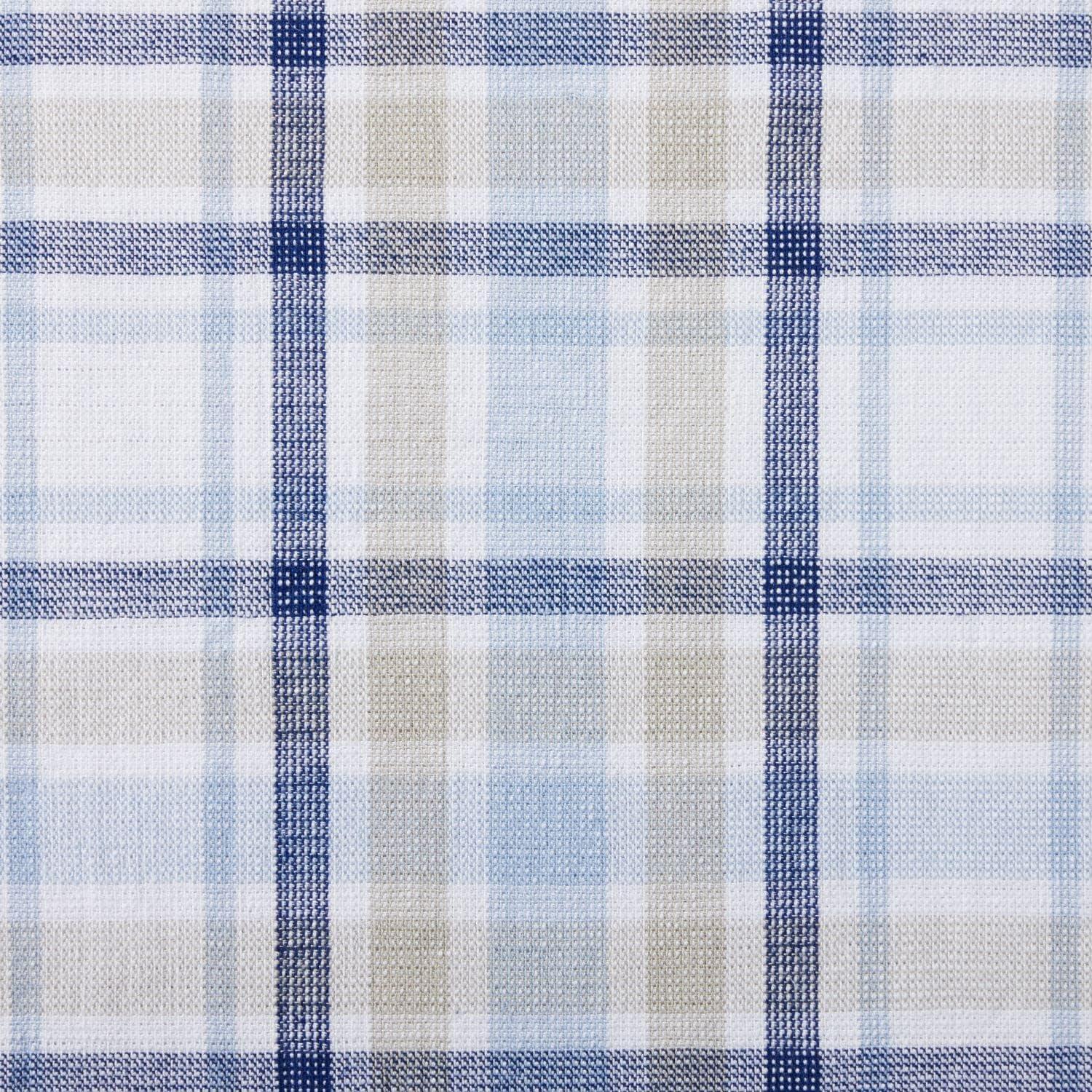 imageMartha Stewart Valley Plaid Kitchen Towel 2Pack Set Yellow 16x28Indigo