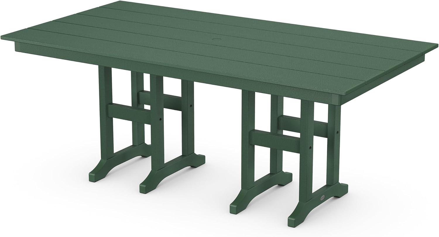 imageMartha Stewart by POLYWOOD Chinoiserie 7Piece Farmhouse Dining Set in SandGreen