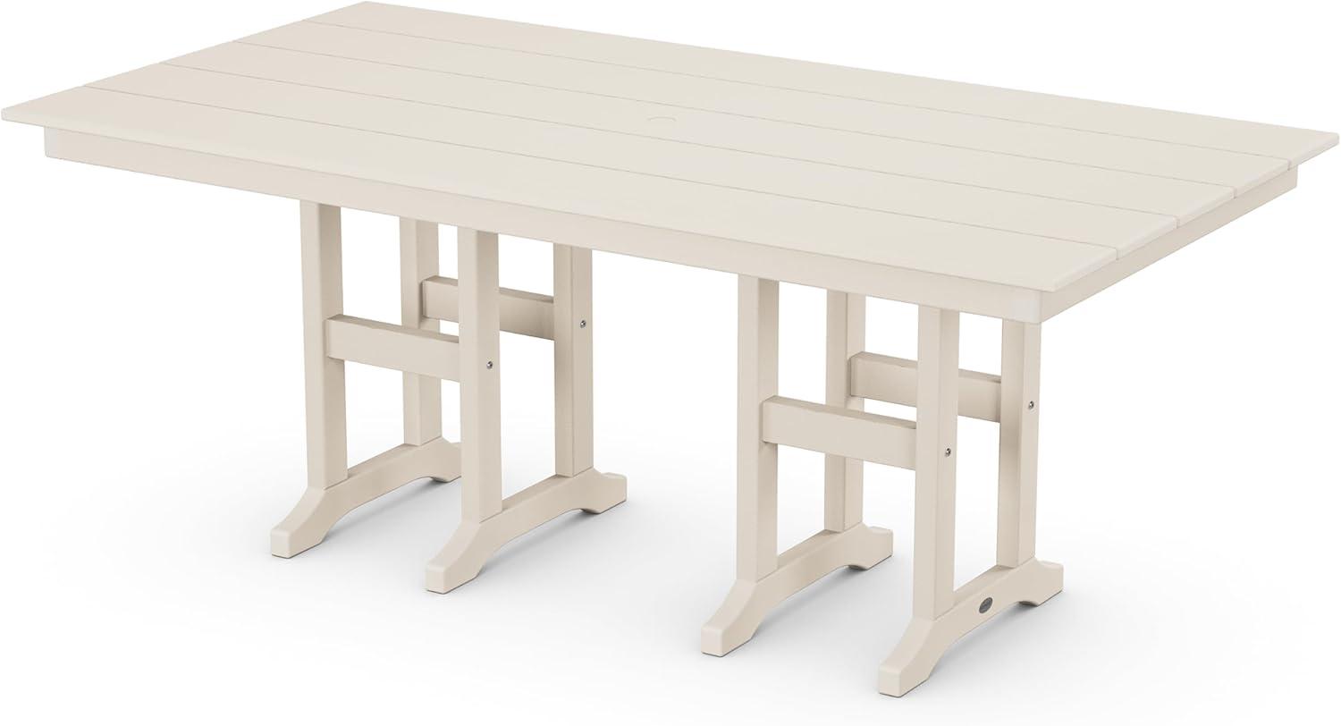 imageMartha Stewart by POLYWOOD Chinoiserie 7Piece Farmhouse Dining Set in SandSand