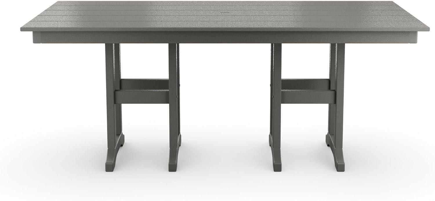 imageMartha Stewart by POLYWOOD Chinoiserie 7Piece Farmhouse Dining Set in SandSlate Grey