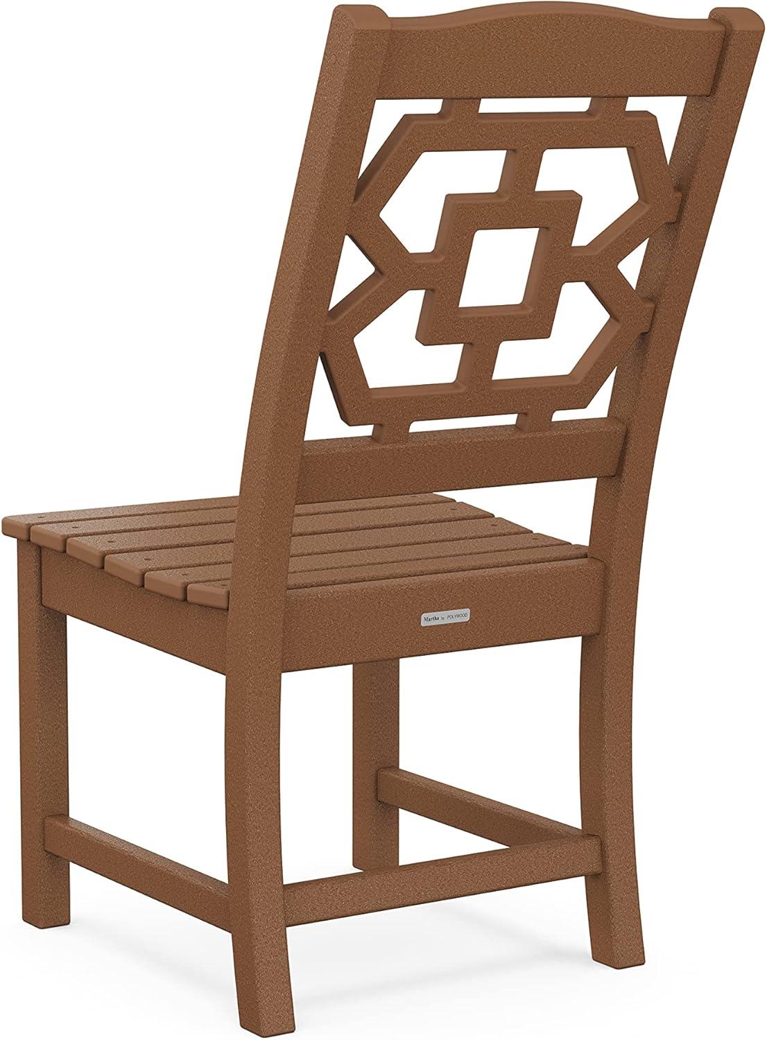 imageMartha Stewart by POLYWOOD Chinoiserie 7Piece Farmhouse Dining Set in SandTeak