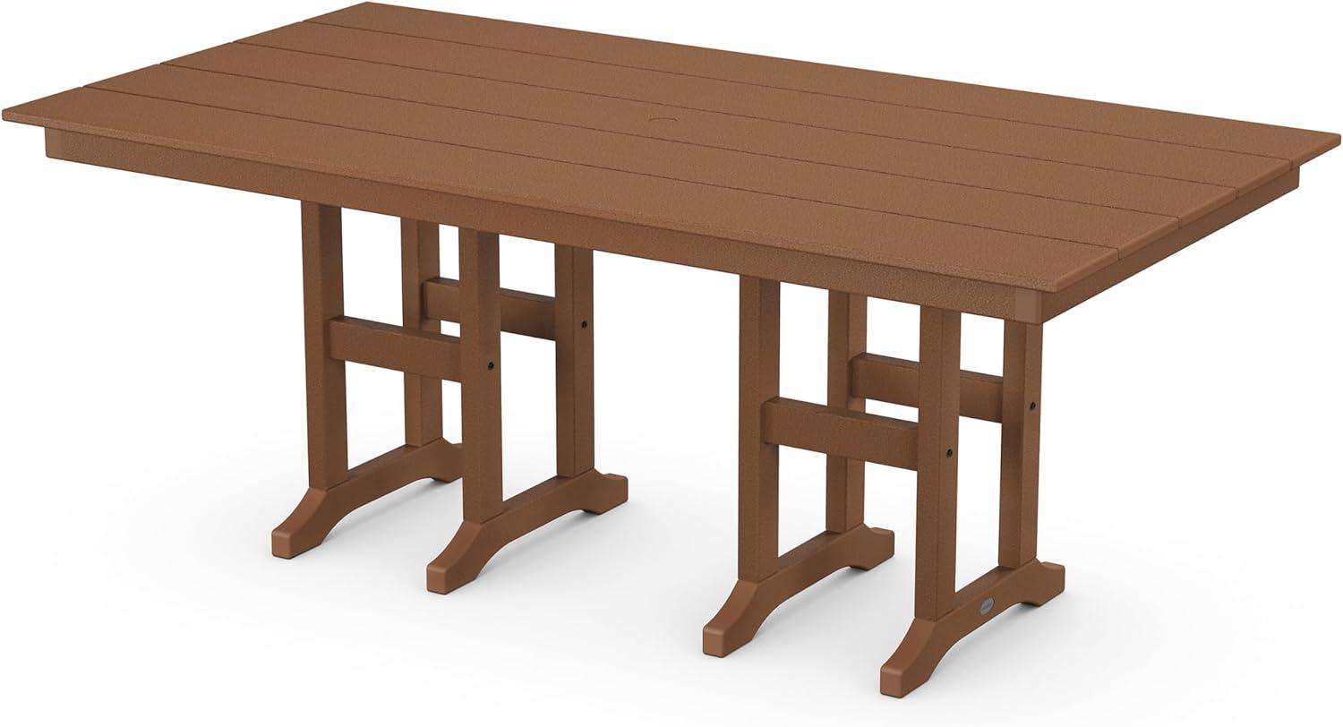 imageMartha Stewart by POLYWOOD Chinoiserie 7Piece Farmhouse Dining Set in SandTeak