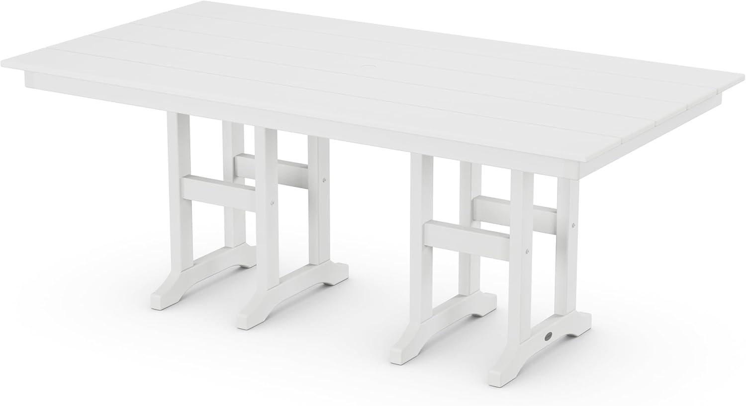 imageMartha Stewart by POLYWOOD Chinoiserie 7Piece Farmhouse Dining Set in SandWhite