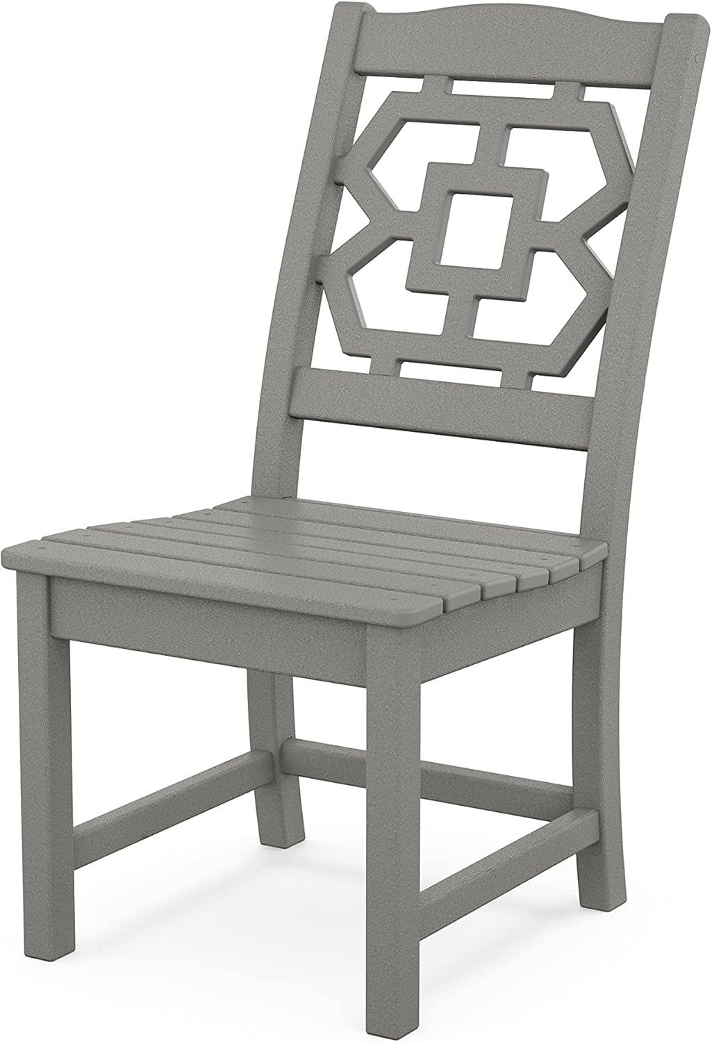 imageMartha Stewart by POLYWOOD Chinoiserie 9Piece Farmhouse Dining Set with Trestle Legs in SandSlate Grey