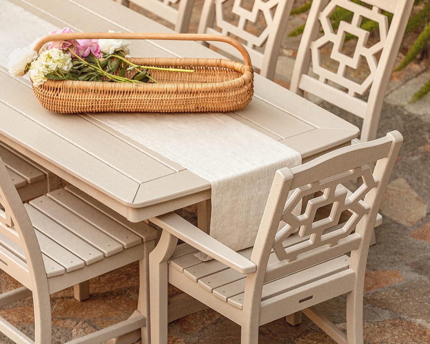 imageMartha Stewart by POLYWOOD Chinoiserie Dining Side Chair in SandGreen