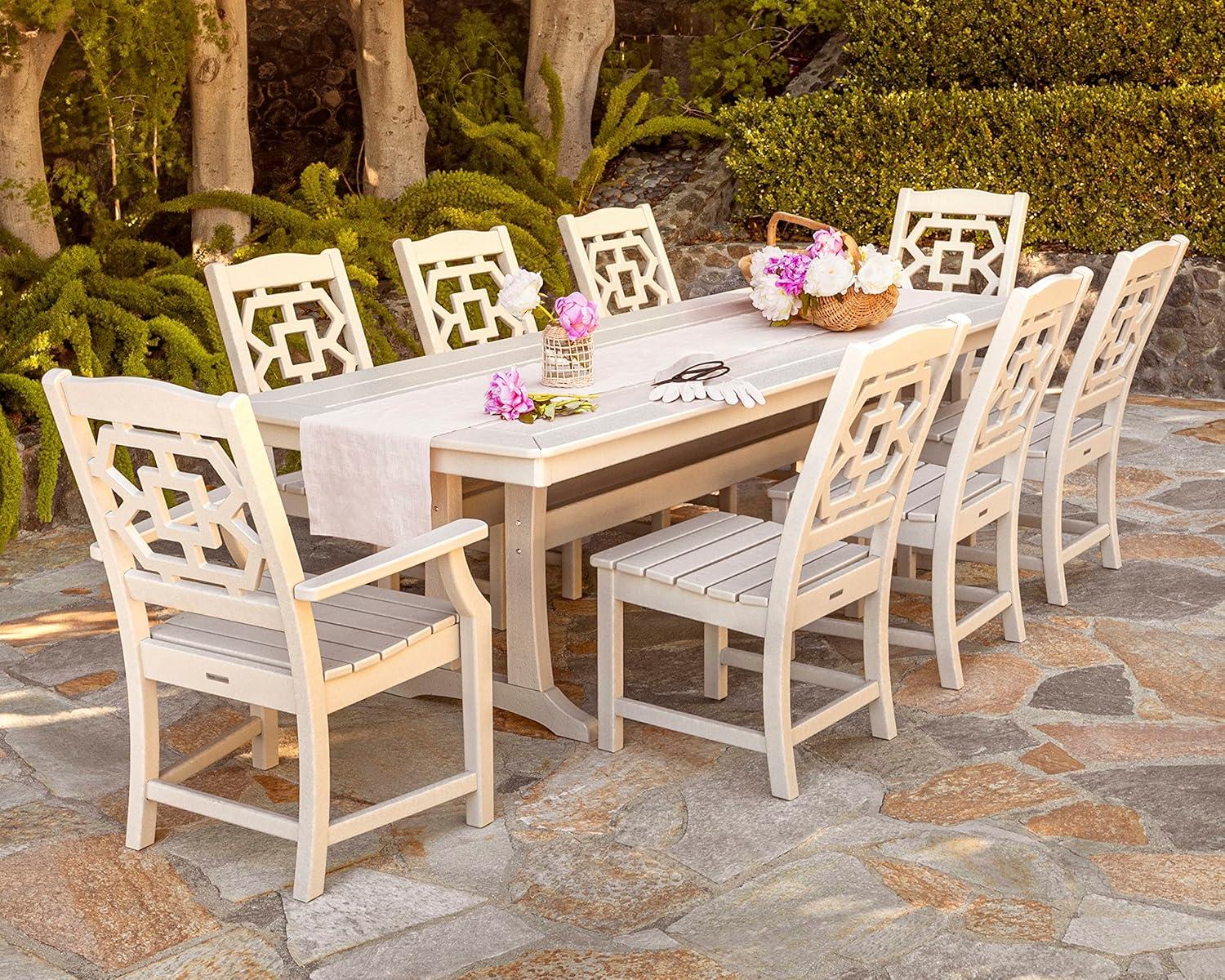 imageMartha Stewart by POLYWOOD Chinoiserie Dining Side Chair in SandSand