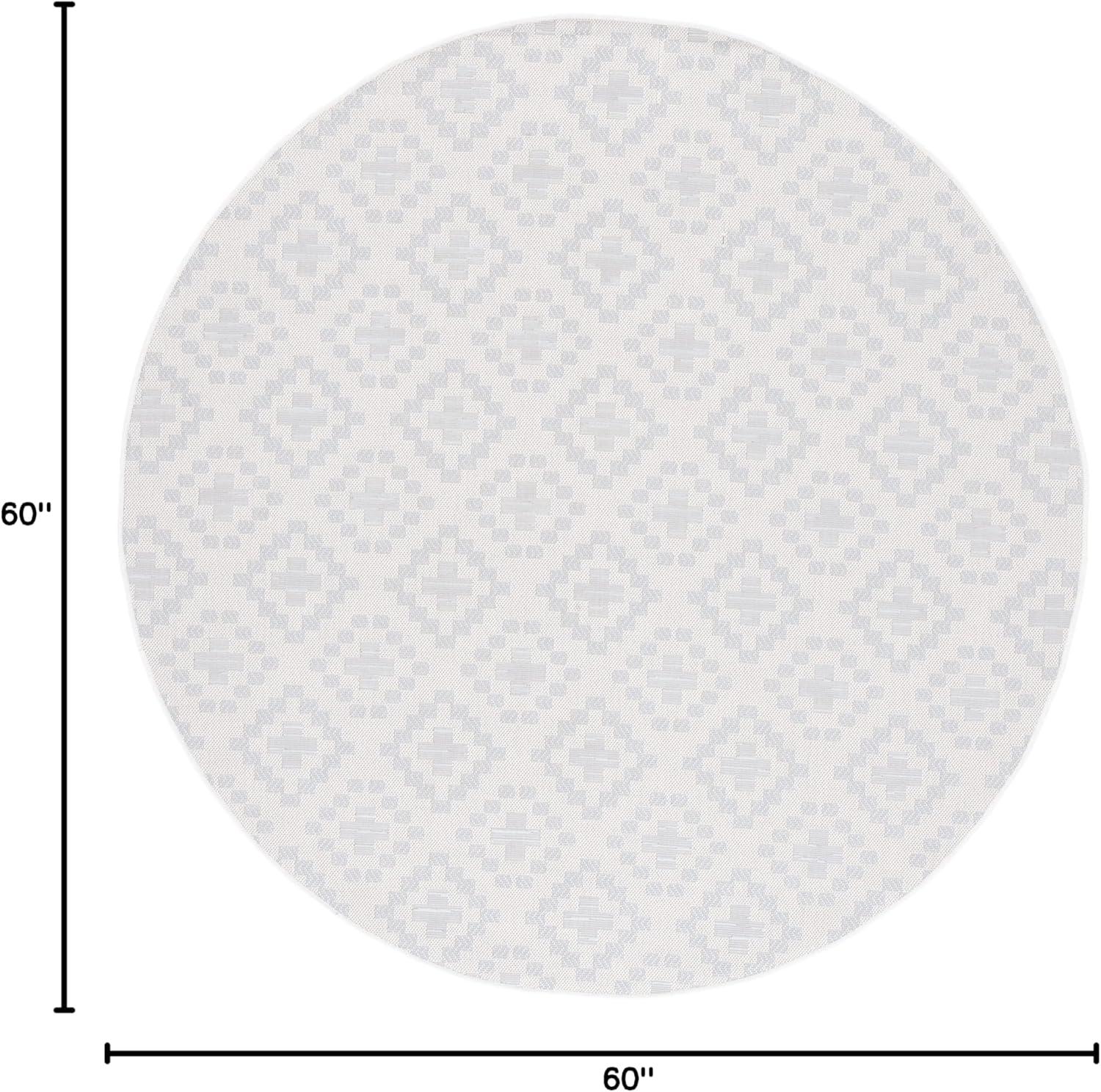 imageMartha Stewart x SAFAVIEH Outdoor Area Rug Collection 67 x 87 Ivory amp Grey Weather Resistant amp Washable Ideal for Patio Backyard Mudroom Deck Dining Space MSRO307FIvoryGrey