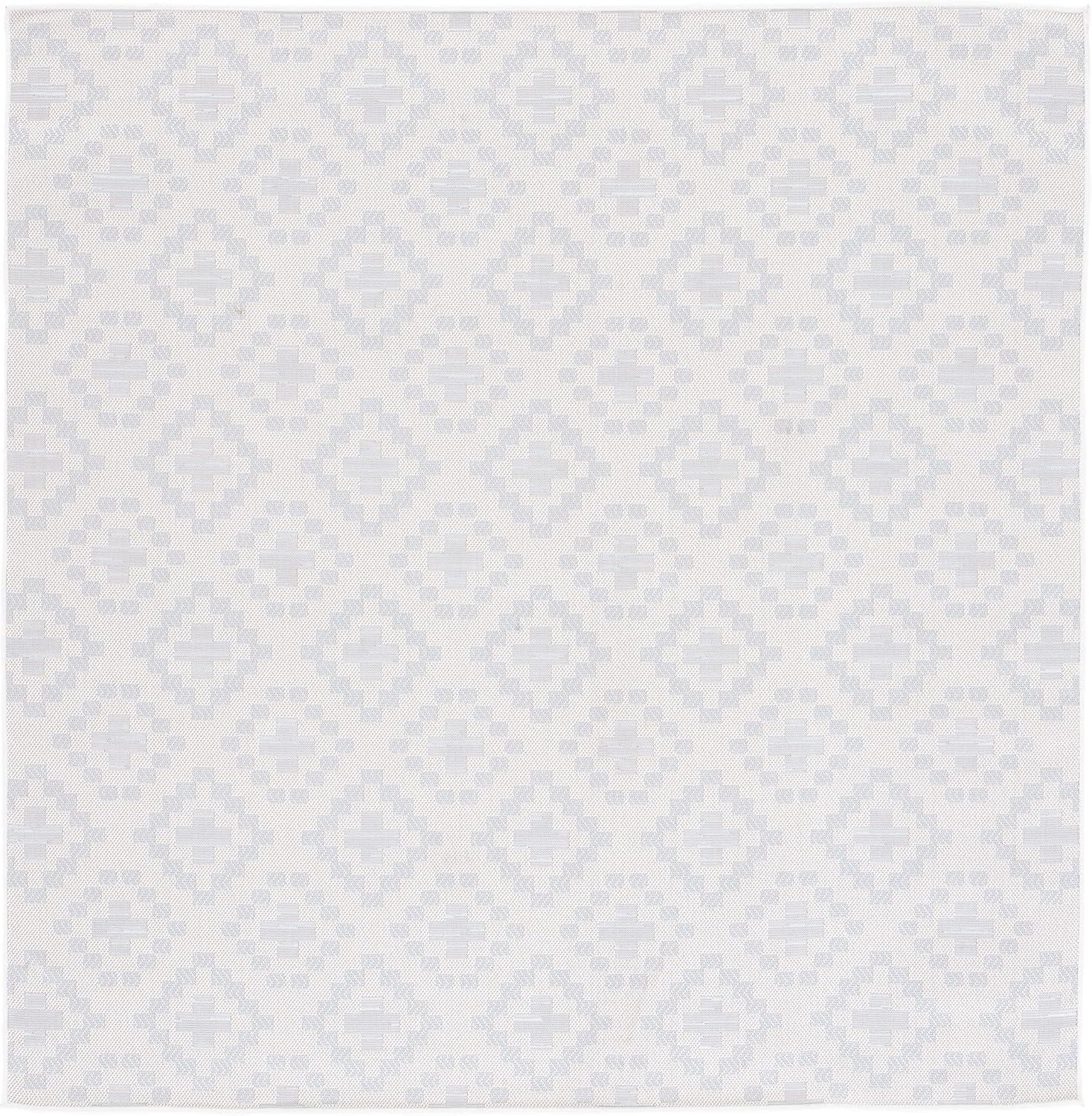 imageMartha Stewart x SAFAVIEH Outdoor Area Rug Collection 67 x 87 Ivory amp Grey Weather Resistant amp Washable Ideal for Patio Backyard Mudroom Deck Dining Space MSRO307FIvoryGrey