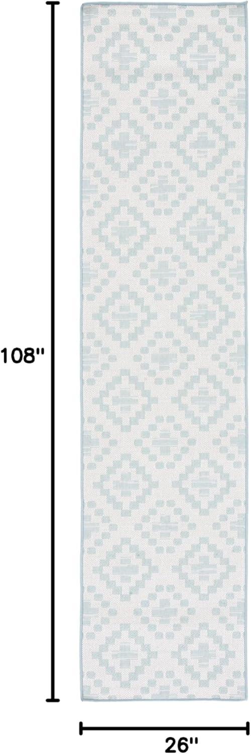 imageMartha Stewart x SAFAVIEH Outdoor Area Rug Collection 67 x 87 Ivory amp Grey Weather Resistant amp Washable Ideal for Patio Backyard Mudroom Deck Dining Space MSRO307FIvoryGrey