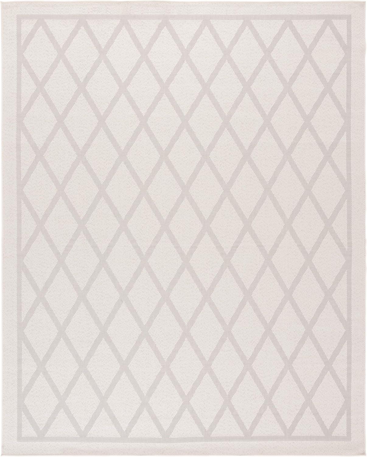 imageMartha Stewart x SAFAVIEH Outdoor Area Rug Collection 67 x 87 Ivory amp Light Grey Weather Resistant amp Washable Ideal for Patio Backyard Mudroom Deck Dining Space MSRO805A
