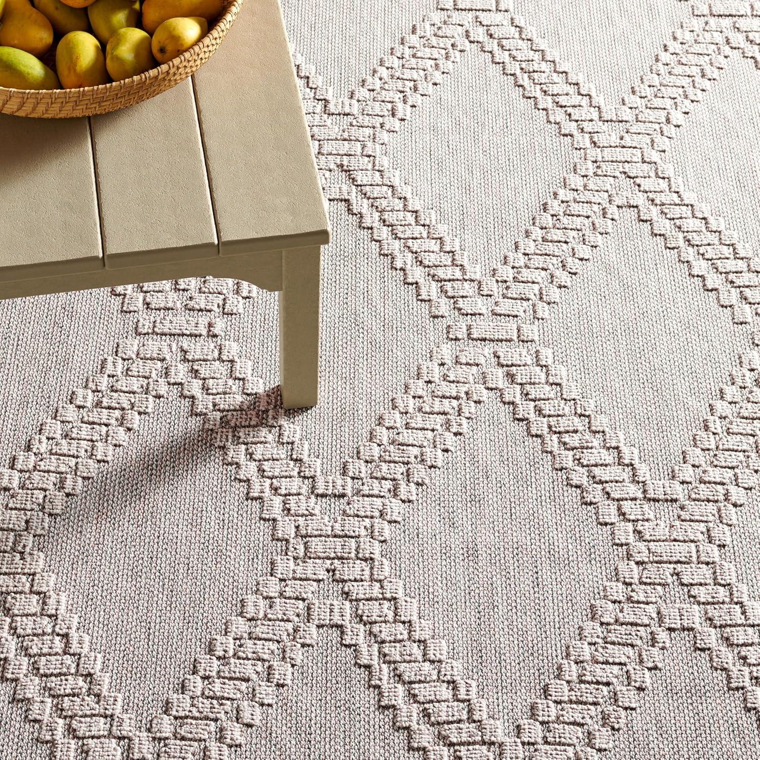 imageMartha Stewart x SAFAVIEH Outdoor Area Rug Collection 8 x 10 Grey amp Light Grey Weather Resistant amp Washable Ideal for Patio Backyard Mudroom Deck Dining Space MSRO226FGreyLight Grey