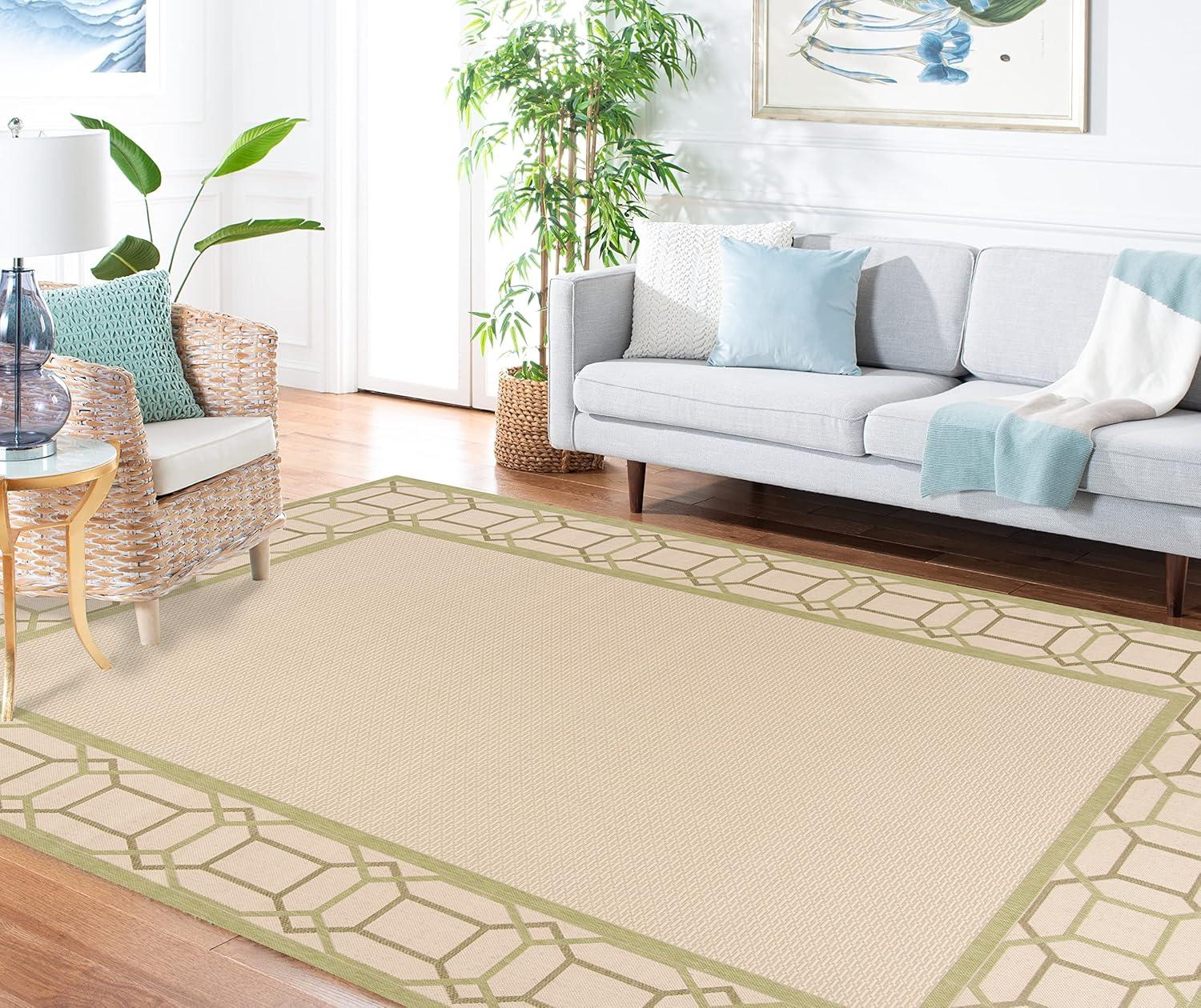 imageMartha Stewart x SAFAVIEH Outdoor Area Rug Collection 8 x 112 Beach Grass Weather Resistant amp Washable Ideal for Patio Backyard Mudroom Deck Dining Space MSR4266218A4Beach Grass