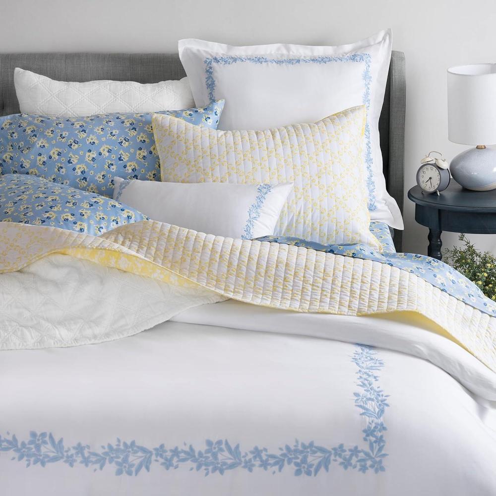 imageMARTHA STEWART Natalie King Size Duvet 3 Piece Set1 Duvet Cover 2 Pillow Shams Crinkle Velvet Texture Soft amp Royal Machine Wash 104x92 with Button Closure ChampagneSoft Blue