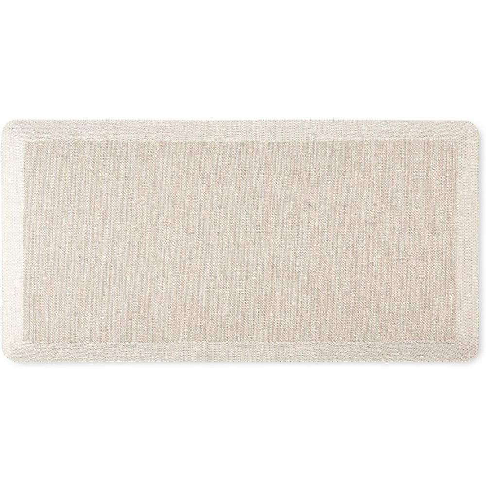 imageMartha Stewart Mira Modern Heathered AntiFatigue AirInfused Kitchen Mat Beige 196x32Beige