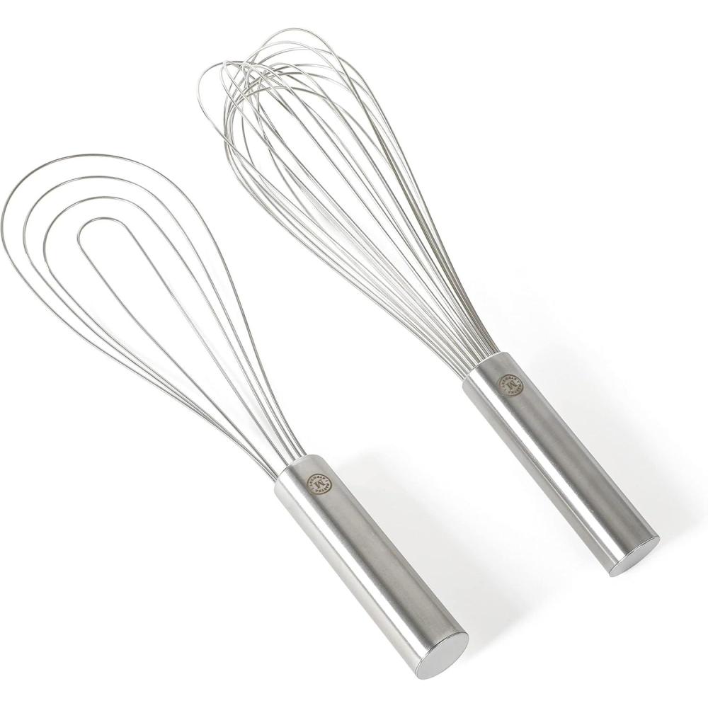 imageMartha Stewart Richburn 2pc 12 Stainless Steel Balloon amp Flat Whisk Satin Finish