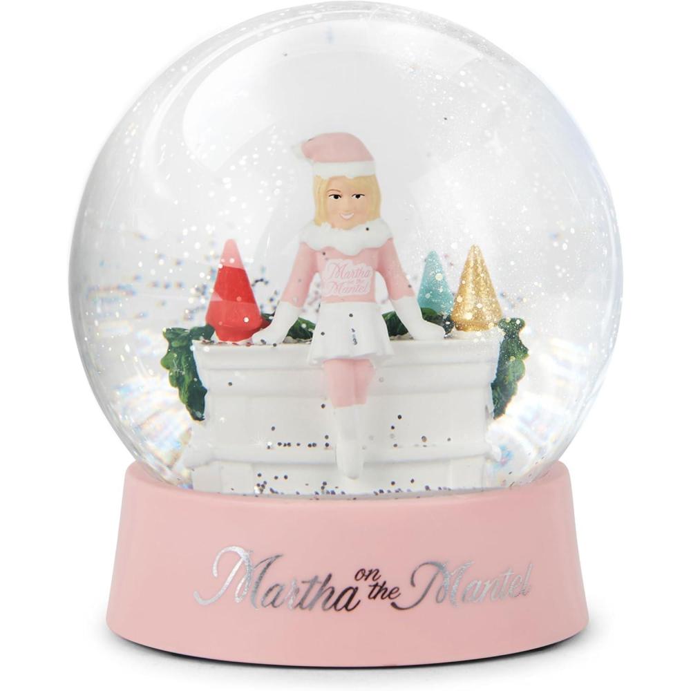 imageMartha Stewart Snow Globe Christmas  Martha on The Mantel Christmas Decor Funny Collectible Secret Santa Collectible SnowglobesPink