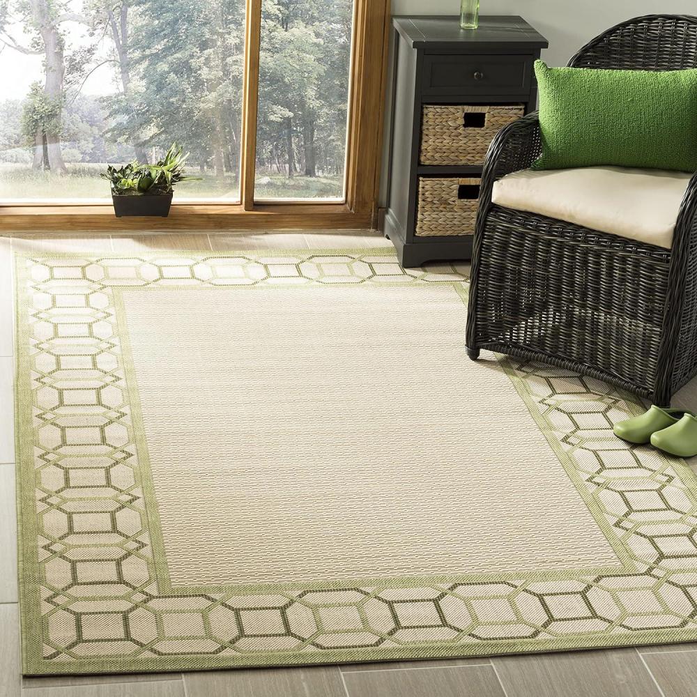 imageMartha Stewart x SAFAVIEH Outdoor Area Rug Collection 8 x 112 Beach Grass Weather Resistant amp Washable Ideal for Patio Backyard Mudroom Deck Dining Space MSR4266218A4Beach Grass