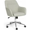 Light Gray Fabric/Polished Nickel Frame