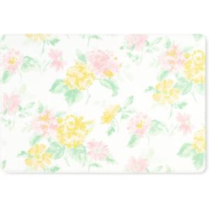 Martha Stewart Amber Floral Daisy Stripe Reverisble Water Resistant Kitchen Mat, Pink/Yellow, 20″x39″(Pink/Yellow/Green)