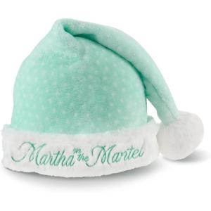 Martha Stewart Funny Santa Hat Adult – Cool Christmas Hat for Men & Women, Holiday Xmas Martha on the Mantel Costume(Green)