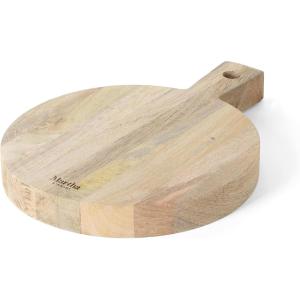 Martha Stewart Kindale 14″ x 10″ Cutting Charcuterie Board – Round – Mango Wood