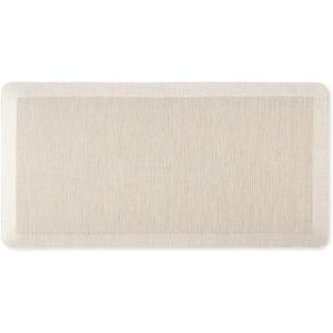 Martha Stewart Mira Modern Heathered Anti-Fatigue Air-Infused Kitchen Mat, Beige, 19.6″x32″(Beige)