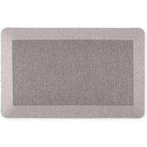 Martha Stewart Mira Modern Heathered Anti-Fatigue Air-Infused Kitchen Mat, Beige, 19.6″x32″(Grey)