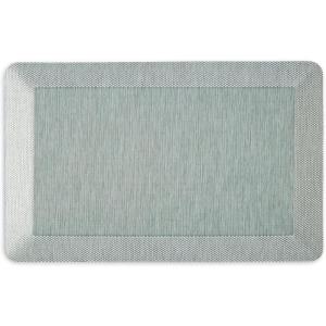 Martha Stewart Mira Modern Heathered Anti-Fatigue Air-Infused Kitchen Mat, Beige, 19.6″x32″(Mint Green)