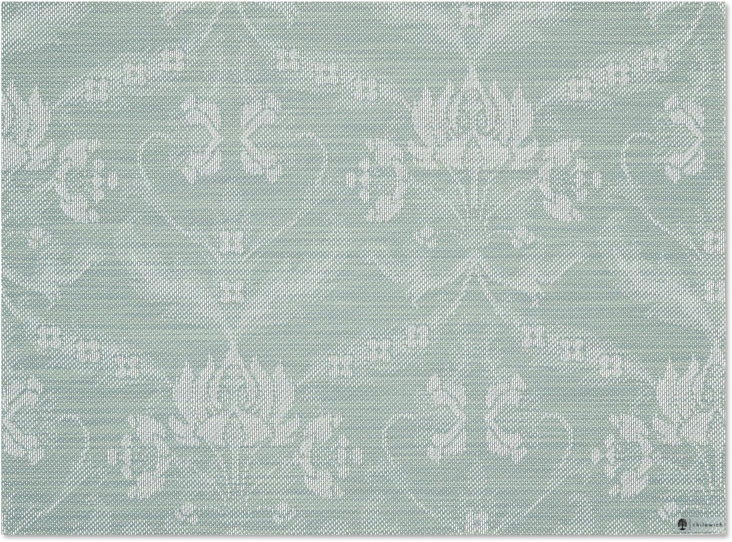 imageMartha by Martha Stewart Chilewich Damask Placemats in Flax Set of 4 Easy Care Woven Tabletop Textiles IndoorOutdoor 19 x 14 RectangleAbalone