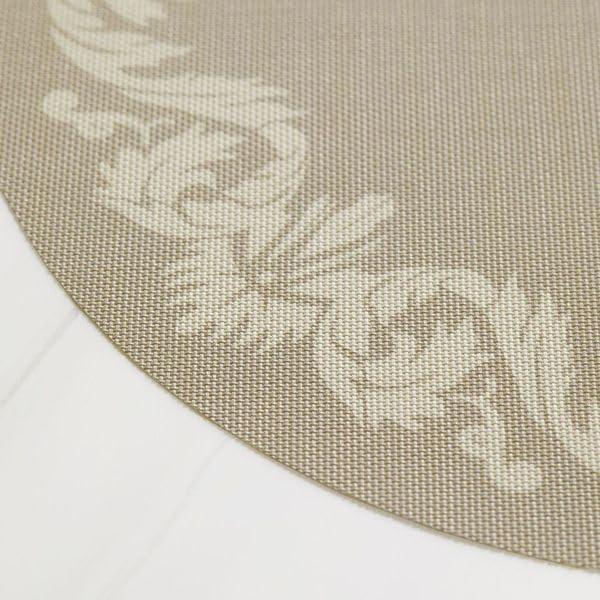 imageMartha by Martha Stewart Chilewich Scroll Round Set of 4 Placemats in SEAFlax