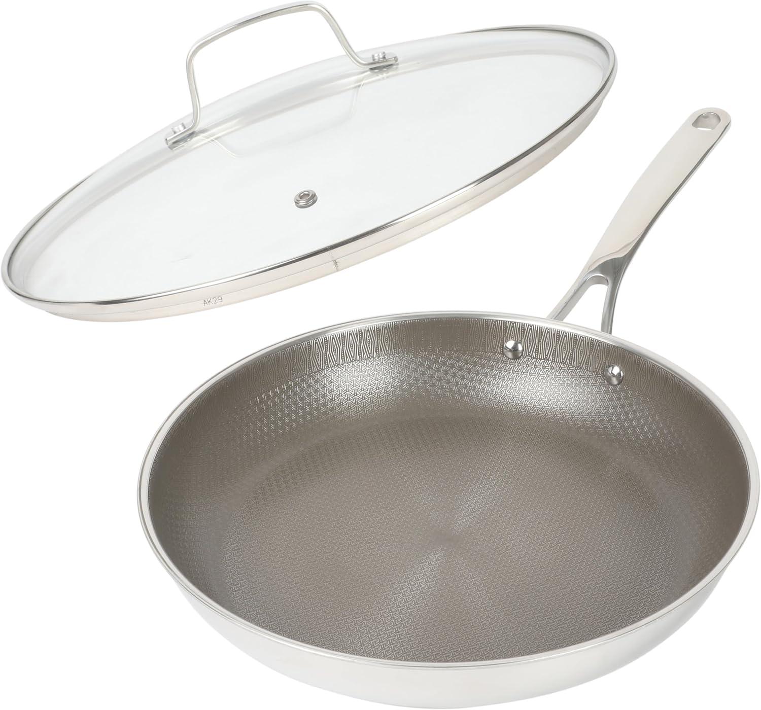 imageMartha Stewart 12 Piece Heavy Gauge Aluminum Hard Anodized Premium Nonstick Cookware Set Induction Safe Copper wBlack InteriorTriply Stainless