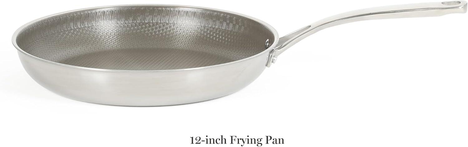 imageMartha Stewart 12 Piece Heavy Gauge Aluminum Hard Anodized Premium Nonstick Cookware Set Induction Safe Copper wBlack InteriorTriply Stainless