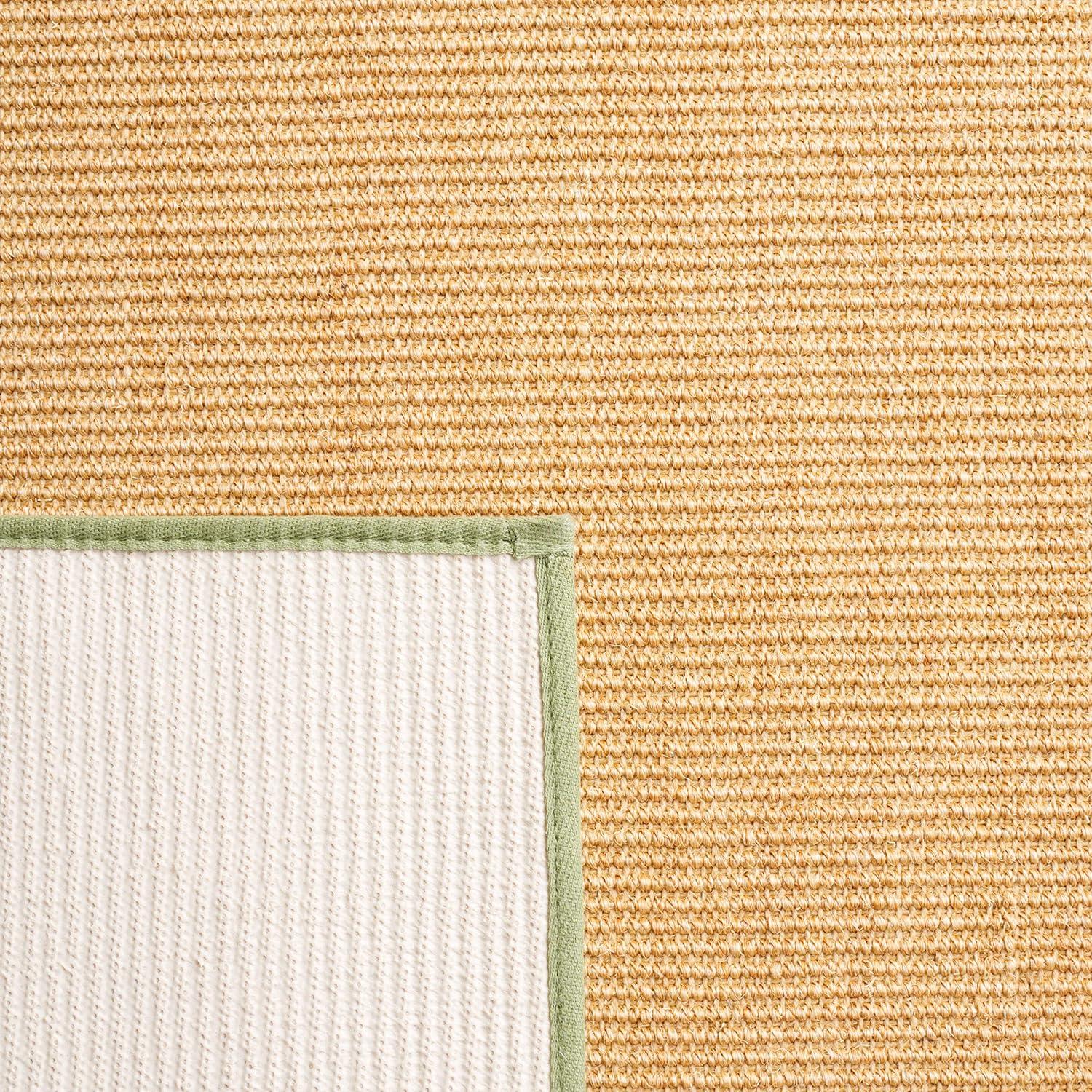 imageMartha Stewart x SAFAVIEH Area Rug Collection 9 x 13 Natural Brown Sisal amp Jute Farmhouse Style Ideal for Living Room Bedroom Office Dining Space MSR9501ANaturalGreen
