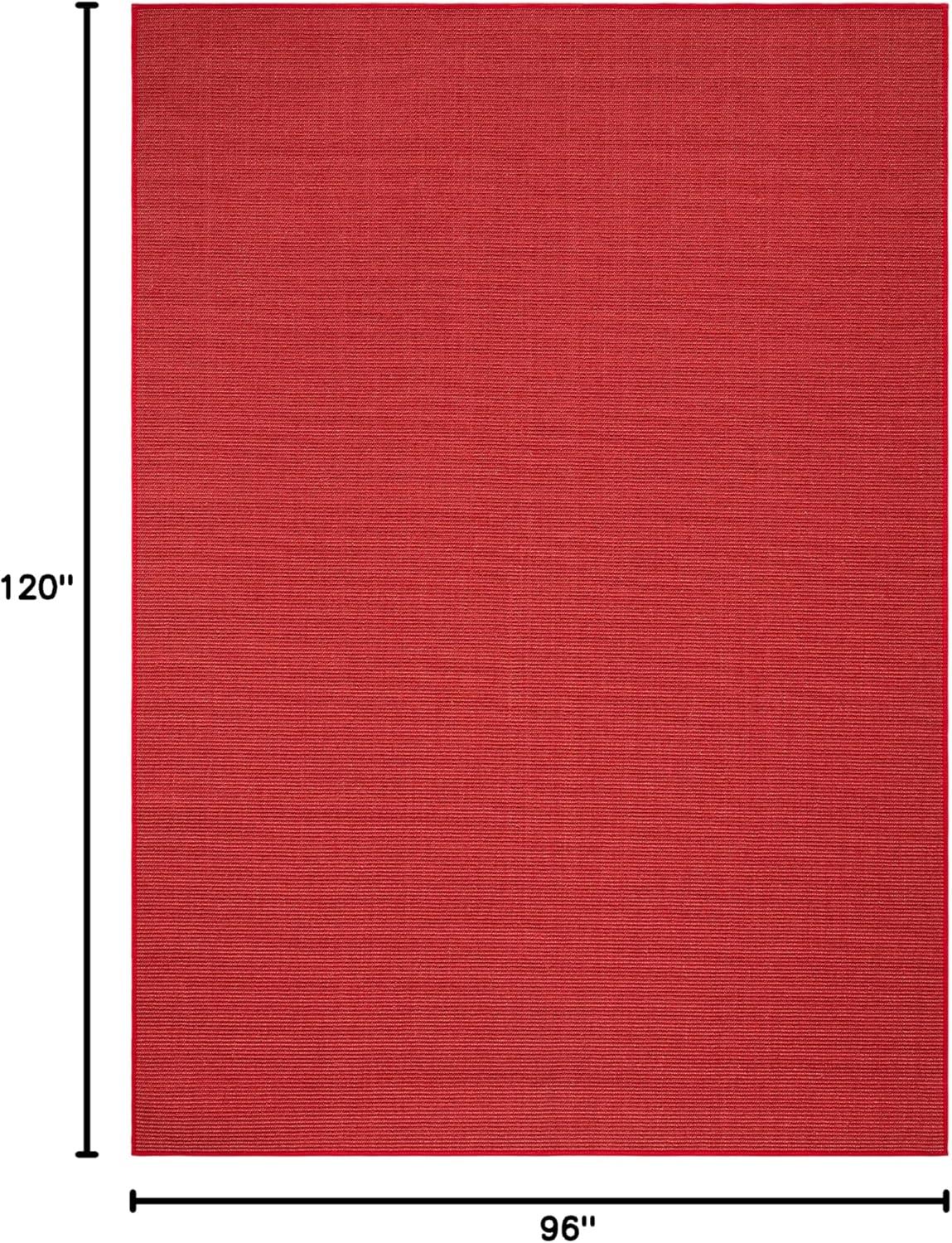 imageMartha Stewart x SAFAVIEH Area Rug Collection 9 x 13 Natural Brown Sisal amp Jute Farmhouse Style Ideal for Living Room Bedroom Office Dining Space MSR9501ARed