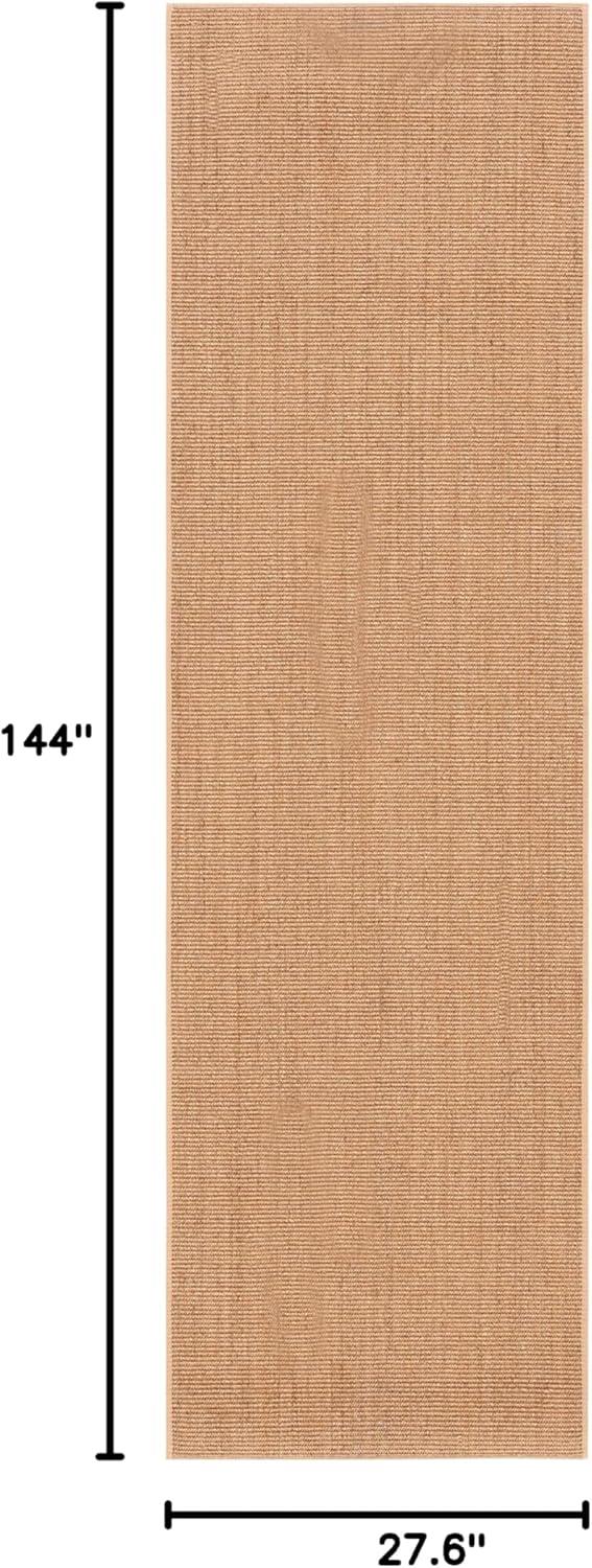 imageMartha Stewart x SAFAVIEH Area Rug Collection 9 x 13 Natural Brown Sisal amp Jute Farmhouse Style Ideal for Living Room Bedroom Office Dining Space MSR9501ABeige