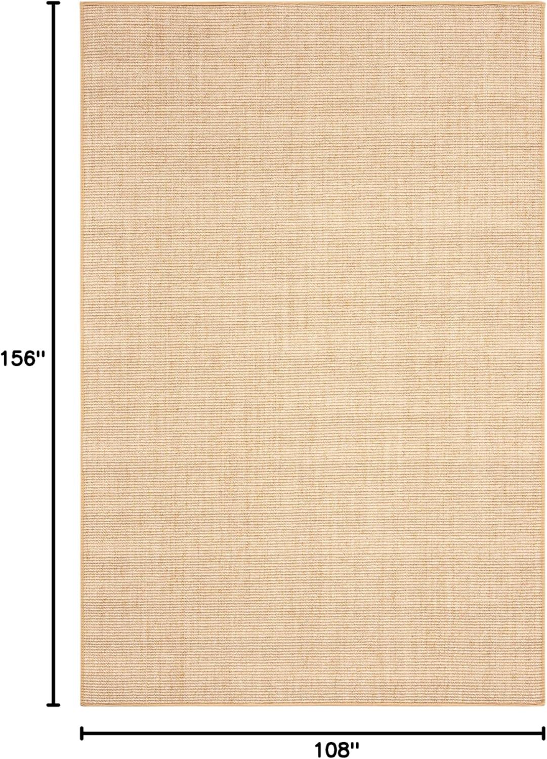 imageMartha Stewart x SAFAVIEH Area Rug Collection 9 x 13 Natural Brown Sisal amp Jute Farmhouse Style Ideal for Living Room Bedroom Office Dining Space MSR9501ABeigeIvory
